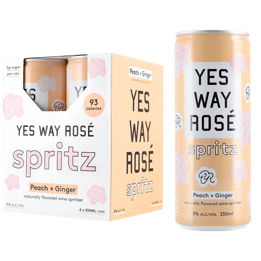 Yes Way Rose Peach & Ginger Spritz 4PK 5% ABV