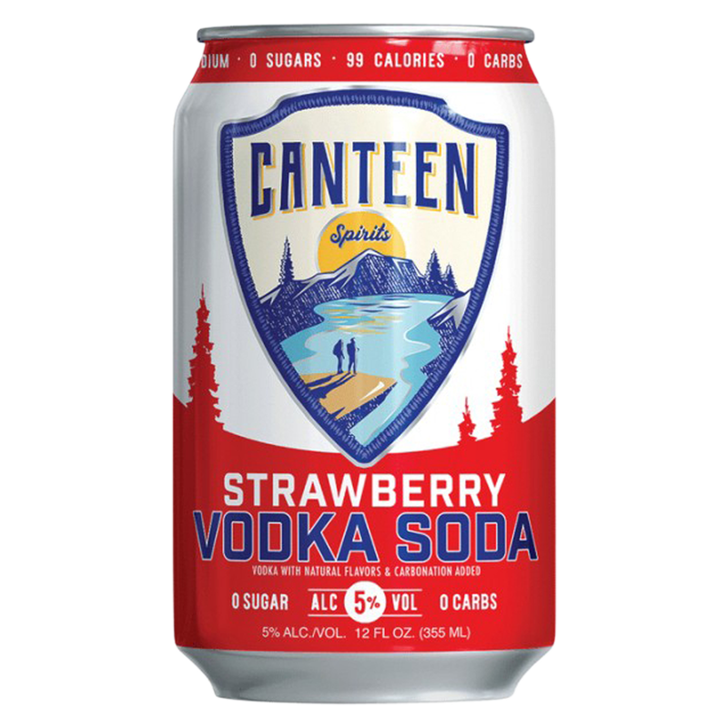 Canteen Strawberry Vodka Soda 12oz