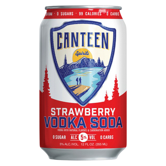 Canteen Strawberry Vodka Soda 12oz
