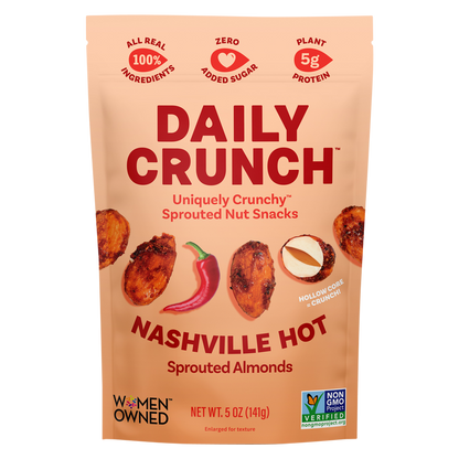 Daily Crunch Nashville Hot Sprouted Almonds 5 oz