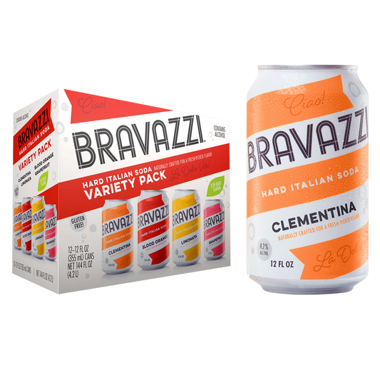 Bravazzi Hard Italian Soda Variety 12pk 12oz Can 4.2% ABV