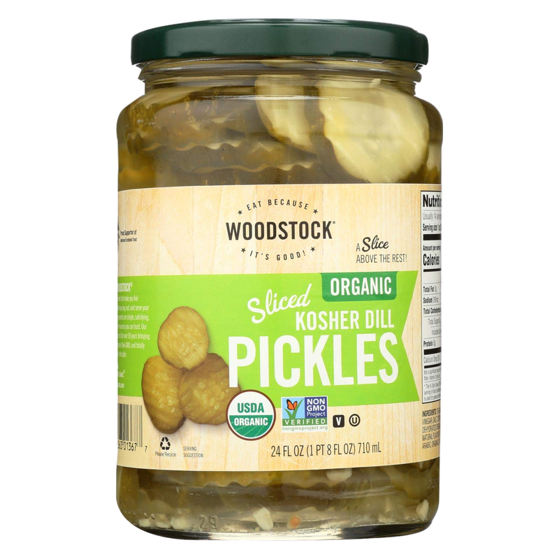Woodstock Kosher Dill Pickle Chips 24oz