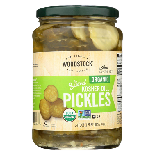 Woodstock Kosher Dill Pickle Chips 24oz