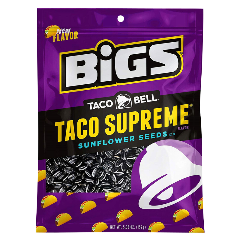 Bigs Taco Bell Taco Supreme Sunflower Seeds 5.35oz