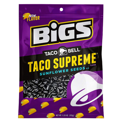 Bigs Taco Bell Taco Supreme Sunflower Seeds 5.35oz
