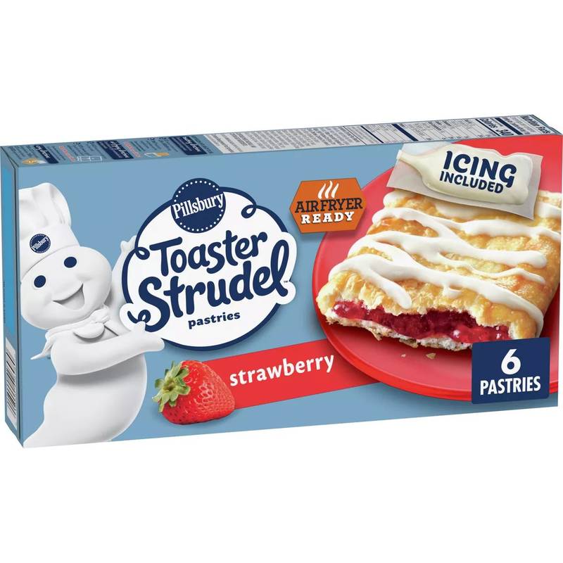 Pillsbury Frozen Strawberry Toaster Strudel, 6ct