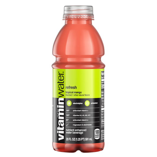 Vitamin Water Refresh Tropical Mango 20oz Btl