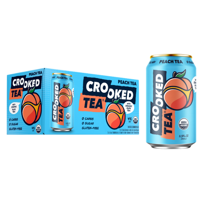 Crooked Tea Peach 8pk 12oz Can 4% ABV