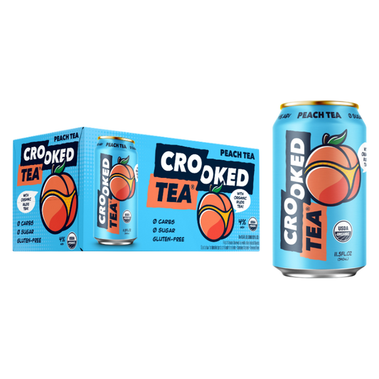 Crooked Tea Peach 8pk 12oz Can 4% ABV