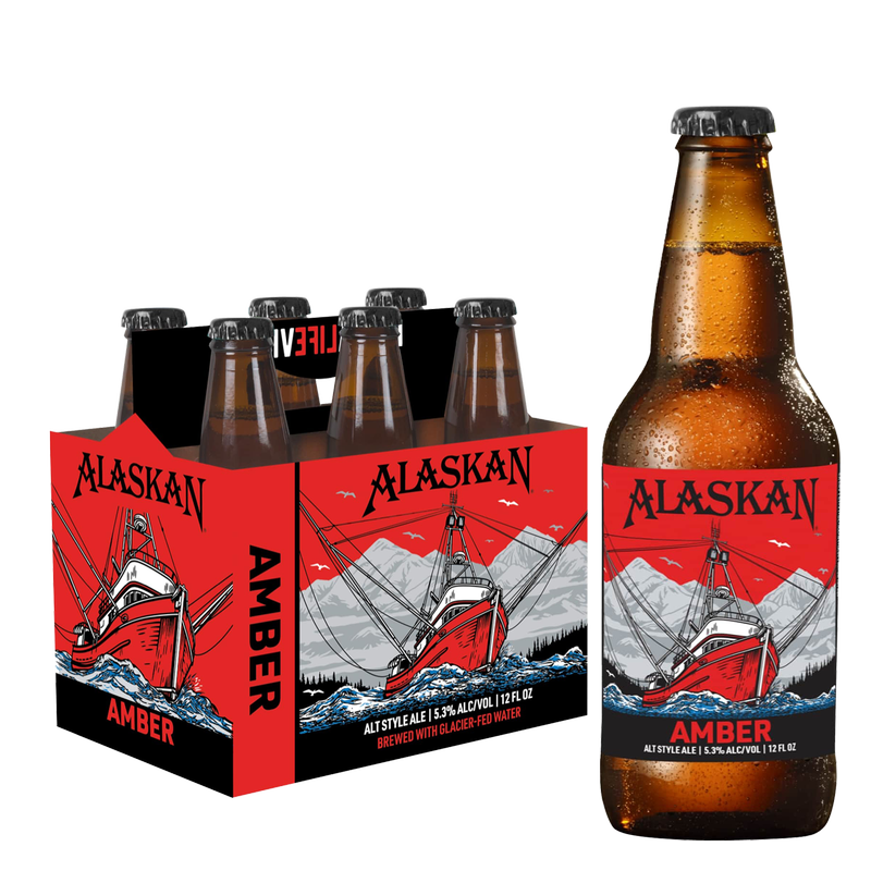 Alaskan Amber 6pk 12oz Btl 5.3% ABV
