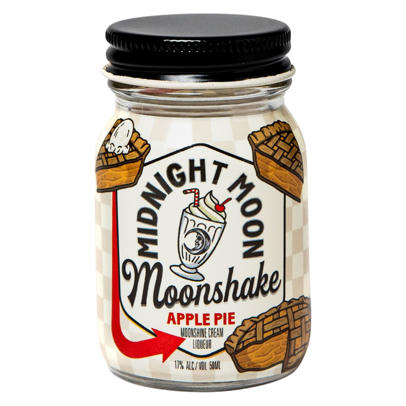 Midnight Moon Apple Pie Moonshake, 50ml, 34 Proof (17% ABV)