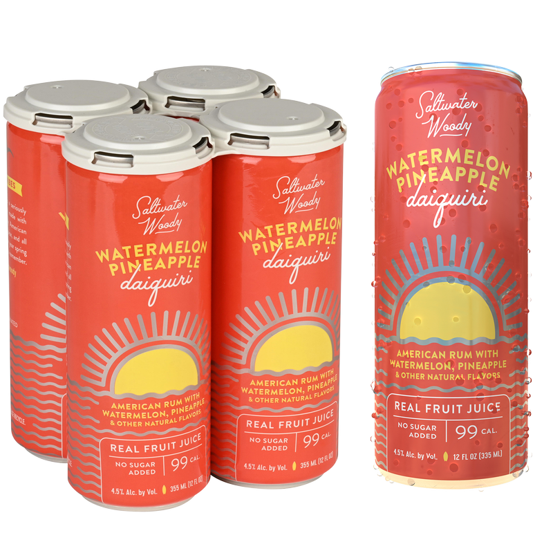 Saltwater Woody Watermelon Pineapple Daiquiri 4pk 12oz Can 4.5% ABV