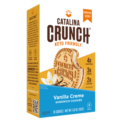Catalina Crunch Vanilla Creme Keto Sandwich Cookie, 6.8oz