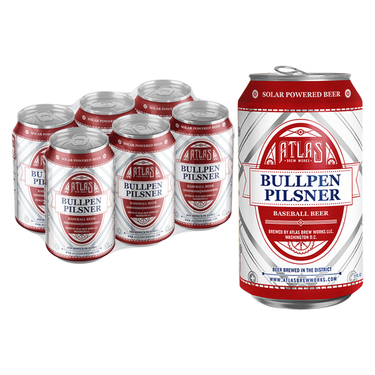 Atlas Bullpen Pilsner 6pk 12oz Can 4.7% ABV