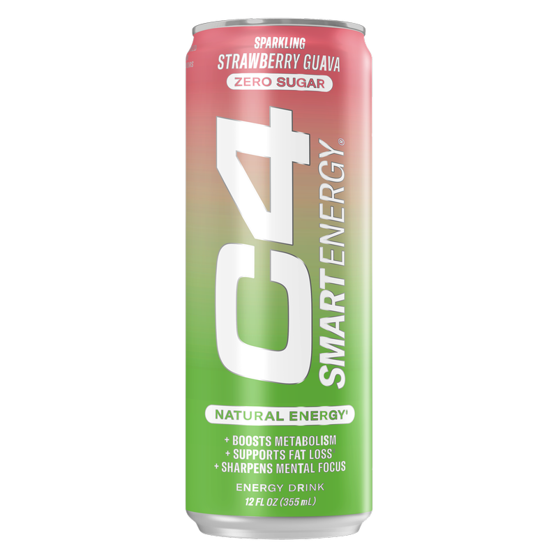 C4 Smart Energy Strawberry Guava 12oz Can