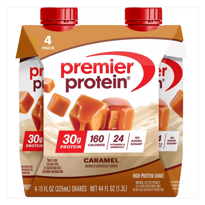Premier Protein 30g Caramel High Protein Shake 4pk 11oz Ctn