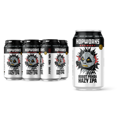 Hopworks Robot Panda Hazy IPA 6pk 12oz Can