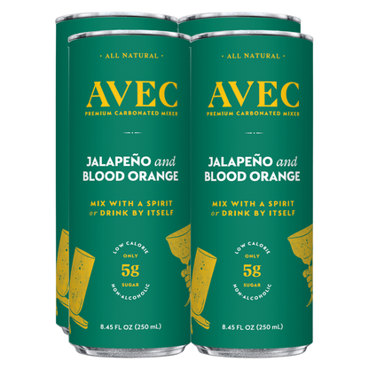 AVEC Jalapeno and Blood Orange 4pk 8.5oz Can