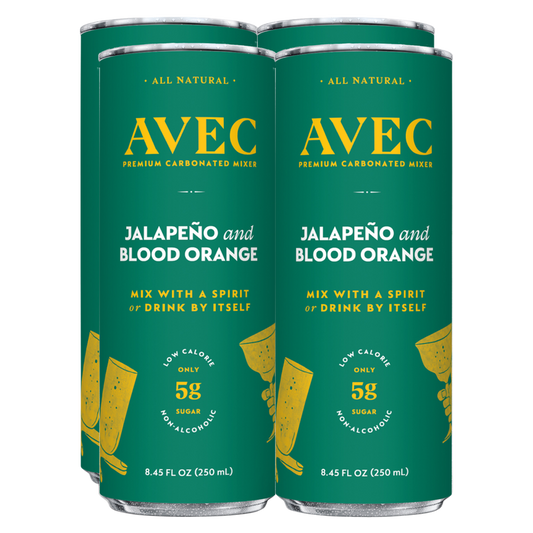 AVEC Jalapeno and Blood Orange 4pk 8.5oz Can