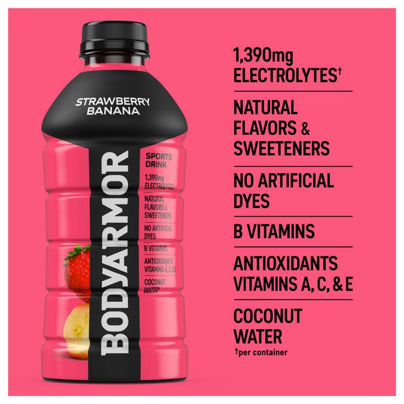 BODYARMOR Strawberry Banana Sports Drink 28oz Btl