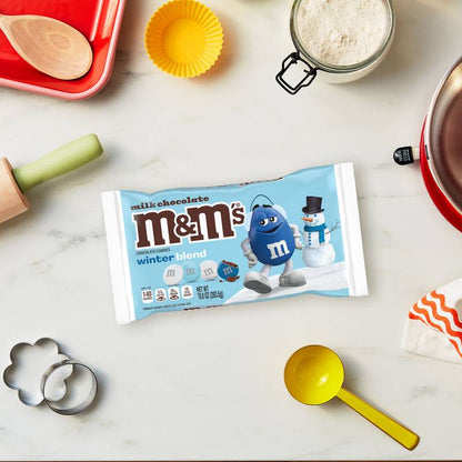 M&M'S Winter Blend Milk Chocolate Candy, 10 oz
