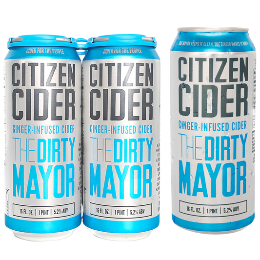 Citizen Cider The Dirty Mayor 4pk 16oz Can 5.2% ABV