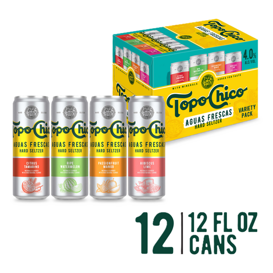Topo Chico Aguas Frescas Variety Pack  12pk 12oz 4% ABV