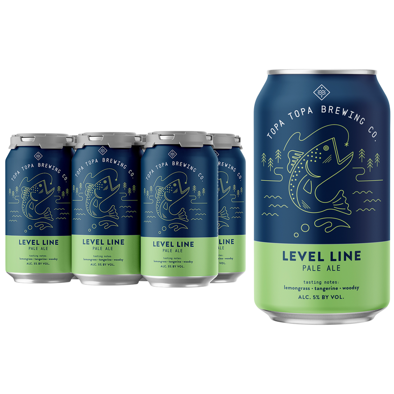 Topa Topa Level Line Pale Ale 6pk 12oz Can 5.0% ABV
