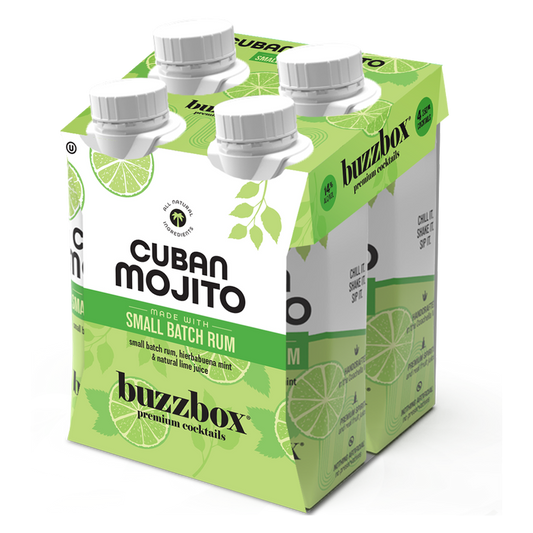Buzzbox Cuban Mojito 4pk 250ml (4PK 250 ML)