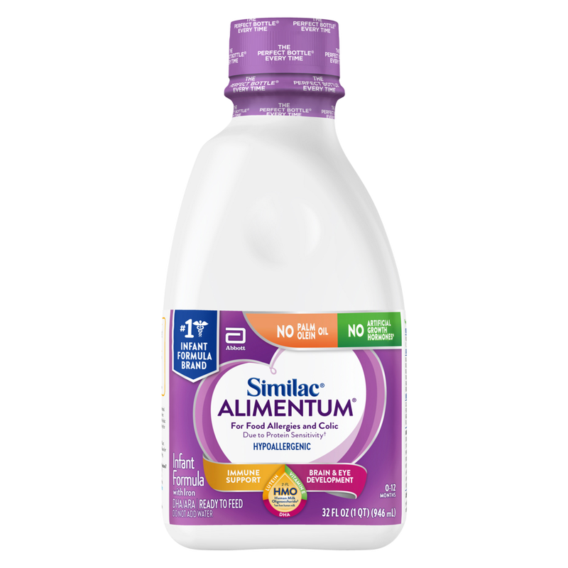 Similac Alimentum Non-GMO Hypoallergenic Ready to Feed Infant Formula 32oz