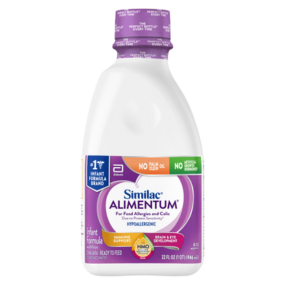 Similac Alimentum Non-GMO Hypoallergenic Ready to Feed Infant Formula 32oz