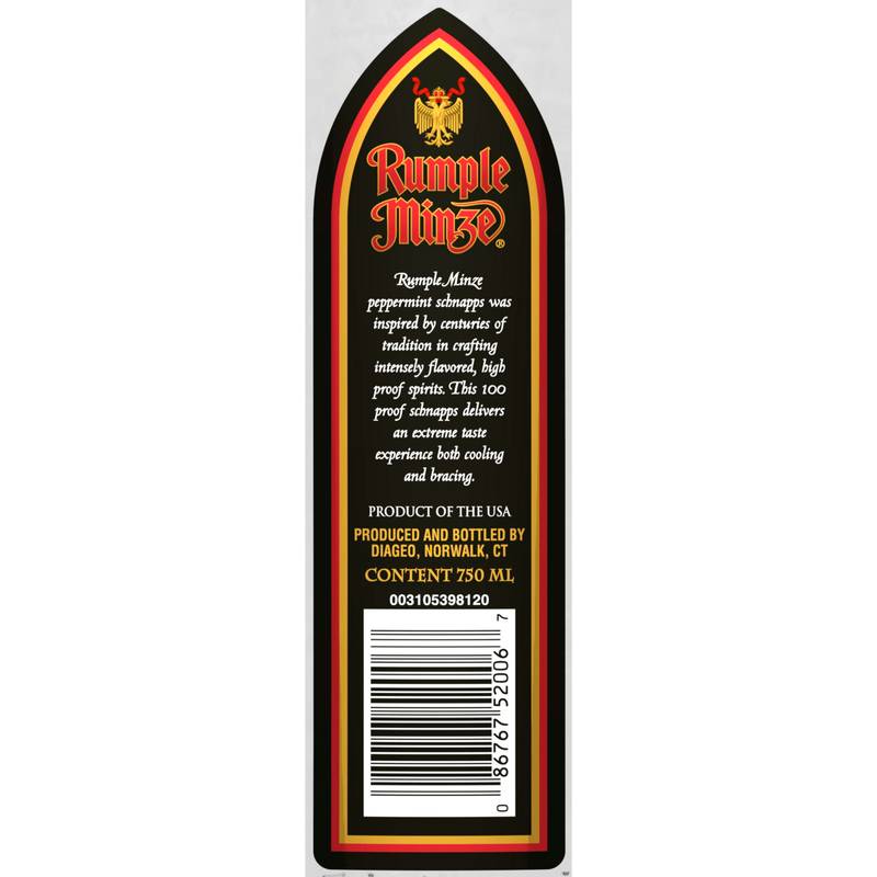 Rumple Minze Peppermint Schnapps, 750ml (100 Proof)