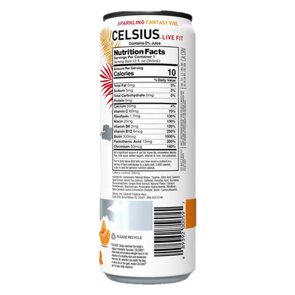CELSIUS Sparkling Fantasy Vibe Energy Drink 12oz Can