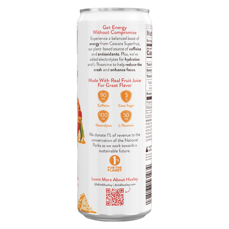 Huxley Mango Mesa Superfruit Energy Drink 12oz Can