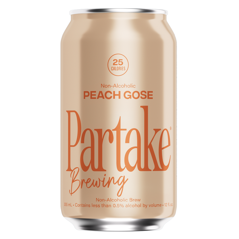 Partake Brewing Peach Gose Non-Alcoholic 6pk 12oz Can 0.5% Abv