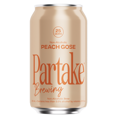 Partake Brewing Peach Gose Non-Alcoholic 6pk 12oz Can 0.5% Abv