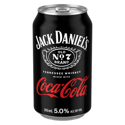 Jack Daniel's & Coca-Cola 355ml Can 5% ABV