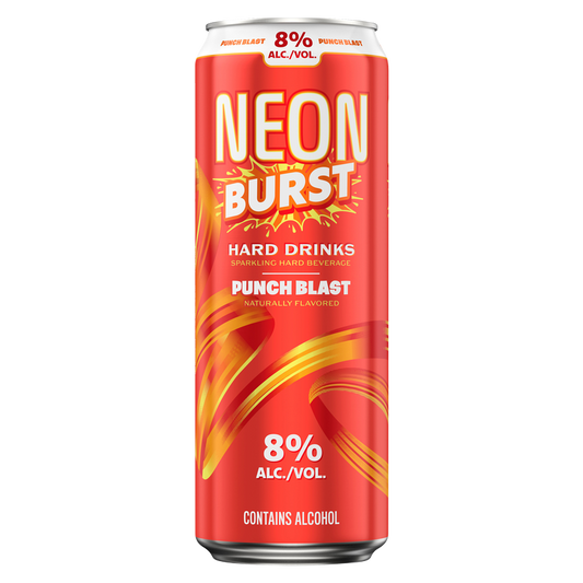 Neon Burst Punch Blast Hard Drinks 25oz Single Can 8.0% ABV