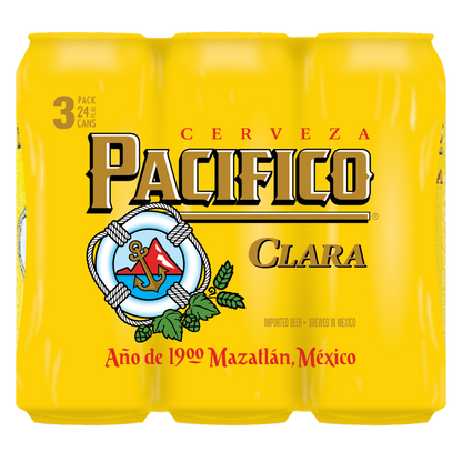 Pacifico 3pk 24oz Can 4.4% ABV