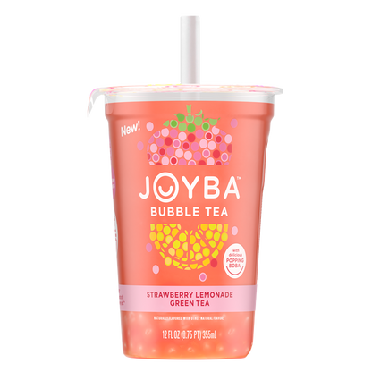 Joyba Bubble Tea Strawberry Lemonade Green Tea 12 fl oz.