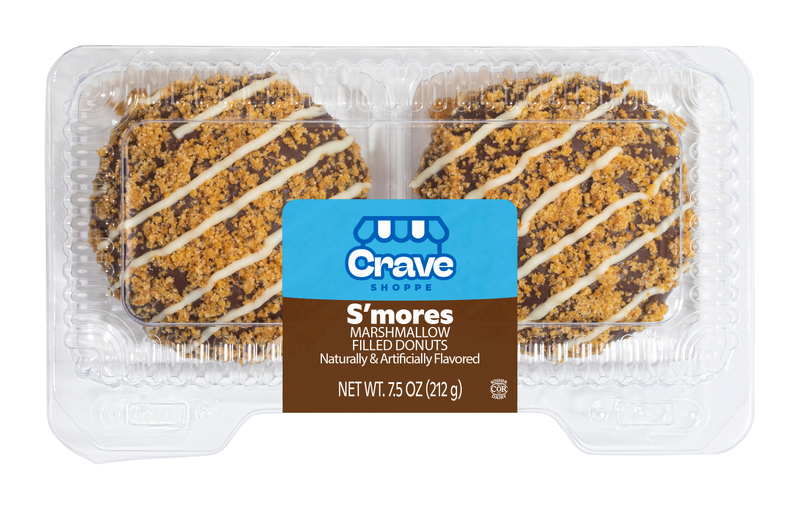 Crave Shoppe S'mores Donuts with Marshmallow Filling - 2 pack
