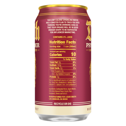 Liquid Death Psycho Cider Sparkling Water 6pk 12oz Can