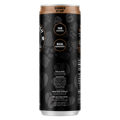 Death Wish Coffee Fair Trade Mocha Latte 11oz Can