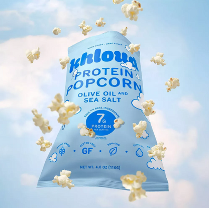 Khloud Protein Popcorn – Olive Oil and Sea Salt, 4oz