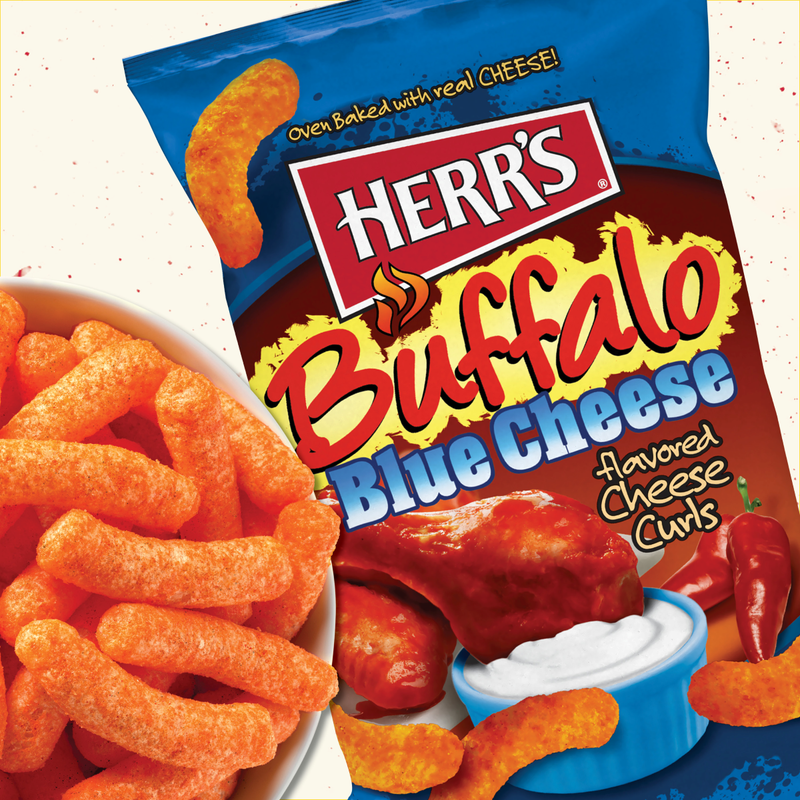 Herr's Buffalo Blue Cheese Curls, 2.75 oz