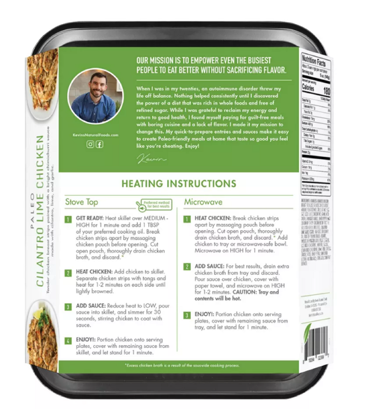 Kevin's Natural Foods Cilantro Lime Chicken - 16oz