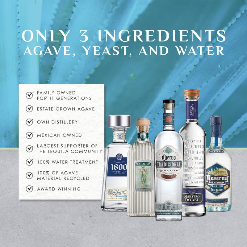 1800 Tequila Blanco 750ml (80 Proof)