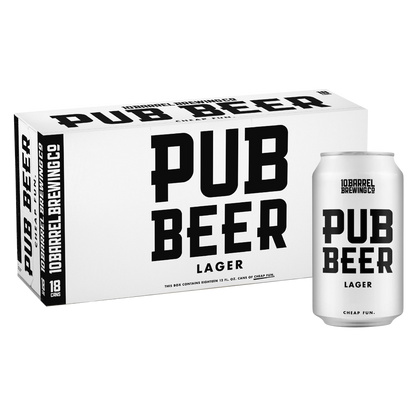 10 Barrel Pub Beer 18pk 12oz Can 5.0% ABV