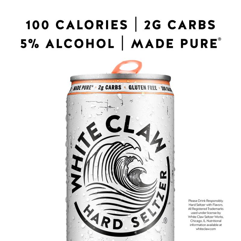 White Claw Peach 12pk 12oz Can 5% ABV