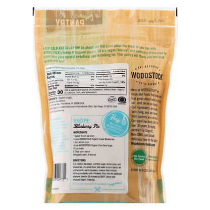 Woodstock Organic Cane Sugar, 24oz.